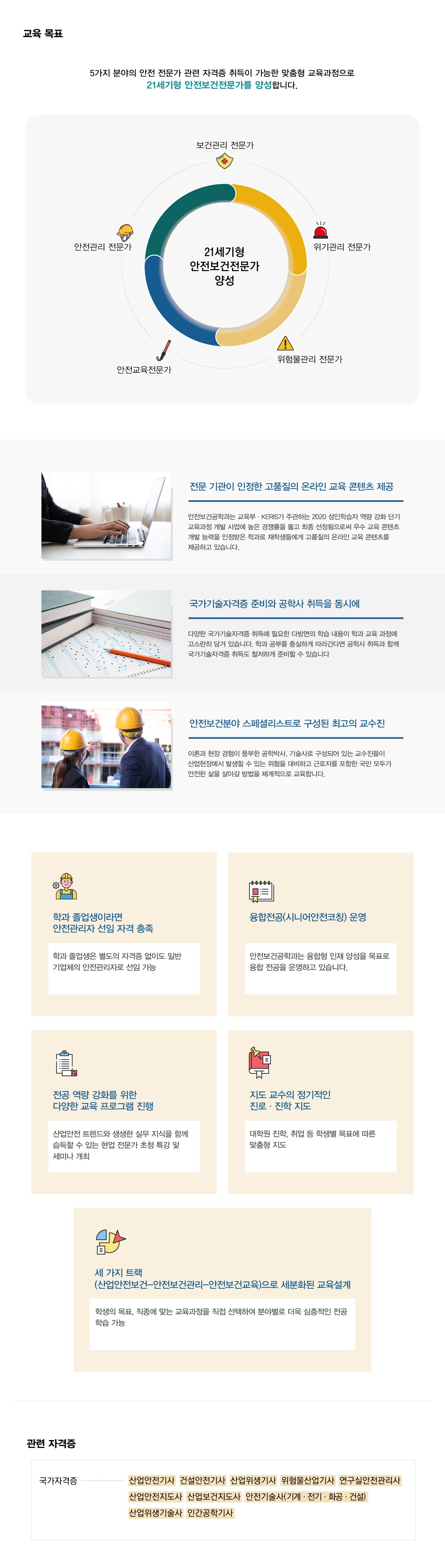 안전보건공학과 소개-다음내용참고
